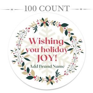 Holiday Thank You Sticker Label